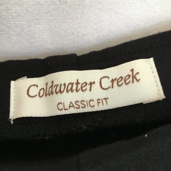 Coldwater Creek Classic Fit Pull-on Pants Women's Size Petite Small 8 Black - Picture 3 of 8
